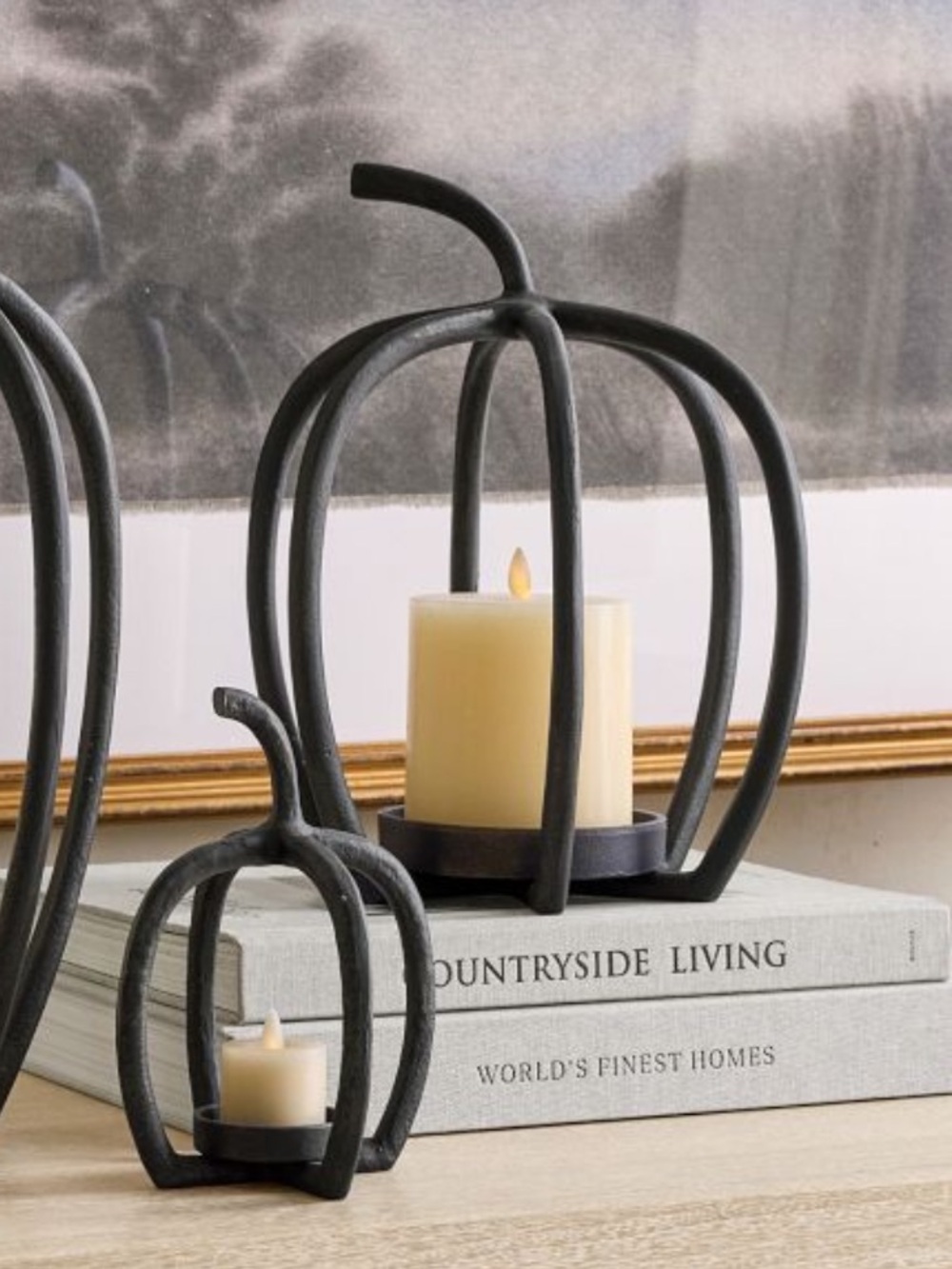 Pottery Barn Handcrafted Fallon Pumpkin Candle Holder Lantern Sold Out New 🍁🍂